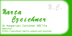 marta czeichner business card